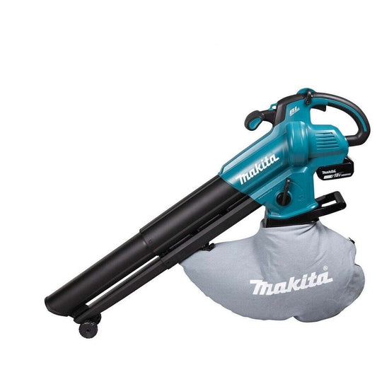 Makita DUB187Z 18V LXT Lövblås med Uppsamlare och Lövsug – Silver – Batteri och laddare ingår