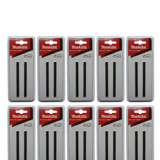 Makita D-07945 Hyvelstål 82 mm Vändbara TCT – 10-pack – Silver