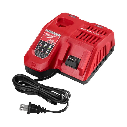 Milwaukee M12-18FC Snabbladdare för M12 och M18 – Röd – Komplett