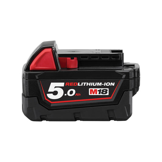Milwaukee M18 B5 REDLITHIUM 18V 5,0 Ah Batteri – Röd – Enstaka batteri